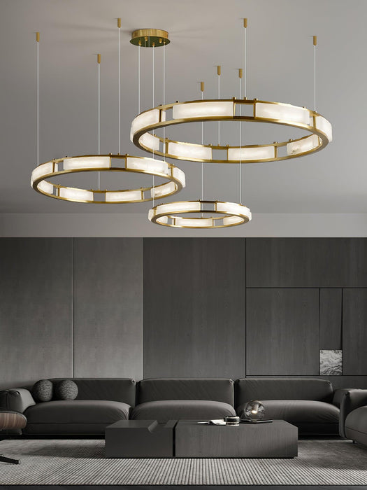Qatar Alabaster Chandelier - Simprolos