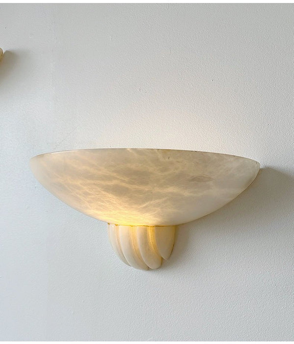 Rare Alabaster Wall Sconce - Simprolos