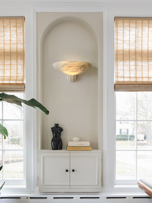 Rare Alabaster Wall Sconce - Simprolos