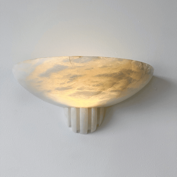 Rare Alabaster Wall Sconce - Simprolos