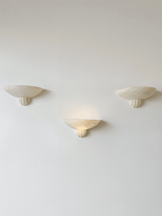 Rare Alabaster Wall Sconce - Simprolos
