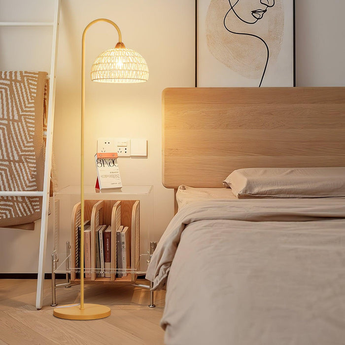 Rattan Arch Floor Lamp - Simprolos