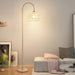Rattan Arch Floor Lamp Simprolos