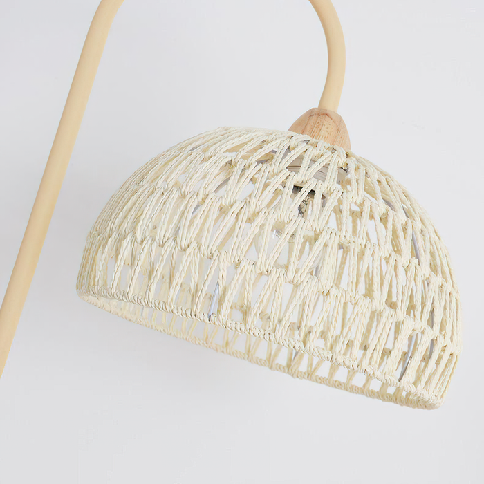 Rattan Arch Floor Lamp Simprolos