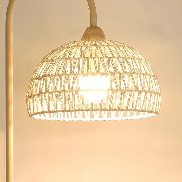 Rattan Arch Floor Lamp Simprolos