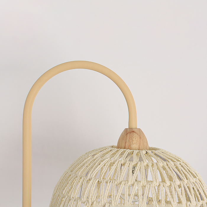 Rattan Arch Floor Lamp Simprolos