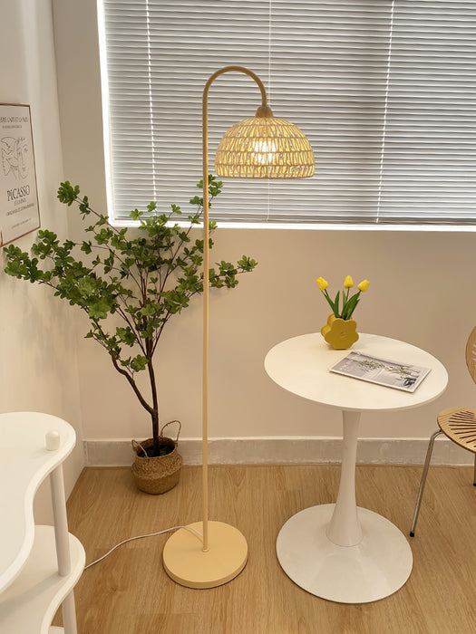 Rattan Arch Floor Lamp - Simprolos