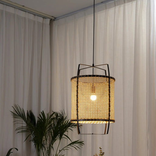 Rattan Cane Pendant Light - Simprolos