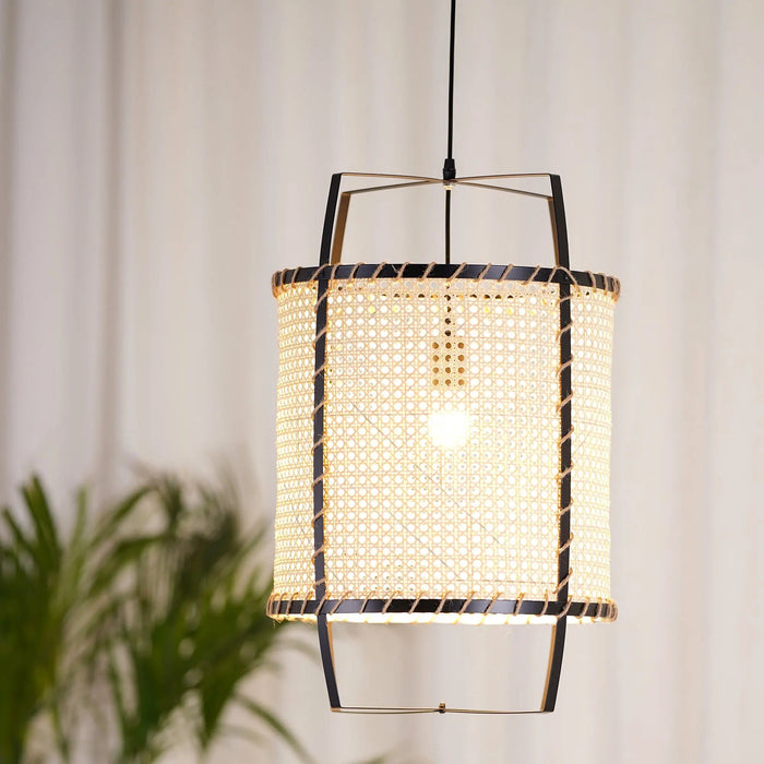Rattan Cane Pendant Light - Simprolos