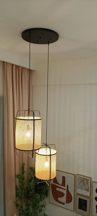 Rattan Cane Pendant Light - Simprolos