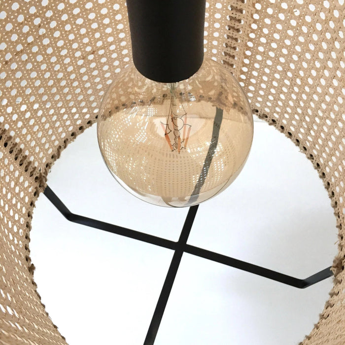 Rattan Cane Pendant Light - Simprolos