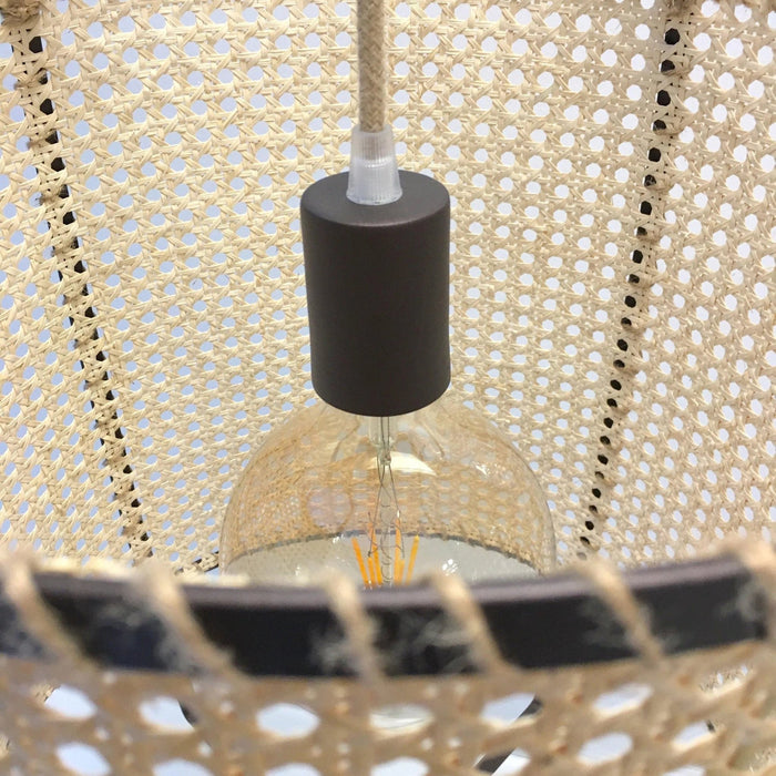 Rattan Cane Pendant Light - Simprolos