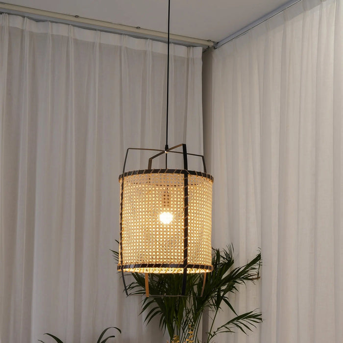 Rattan Cane Pendant Light - Simprolos