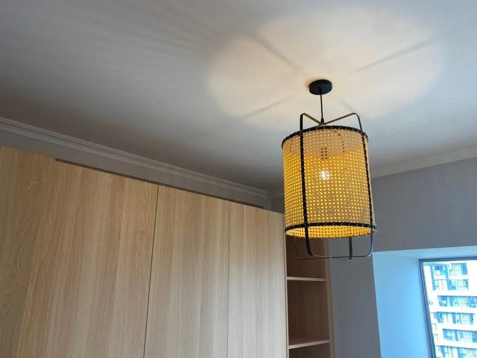 Rattan Cane Pendant Light - Simprolos