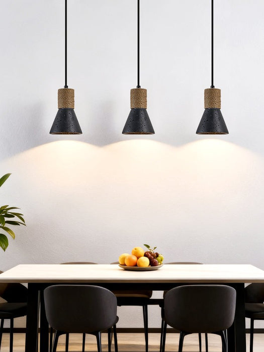 Ravena Rope Cone Pendant Lamp - Simprolos