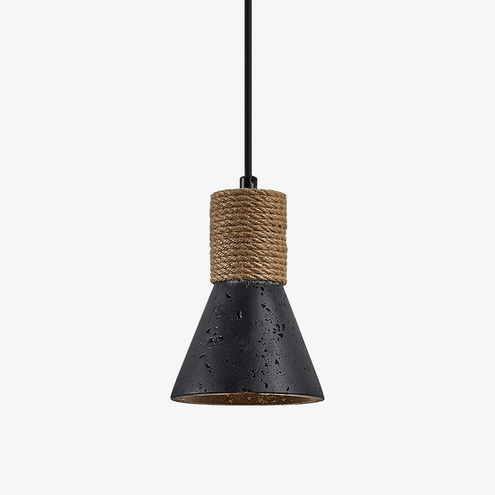 Ravena Rope Cone Pendant Lamp - Simprolos
