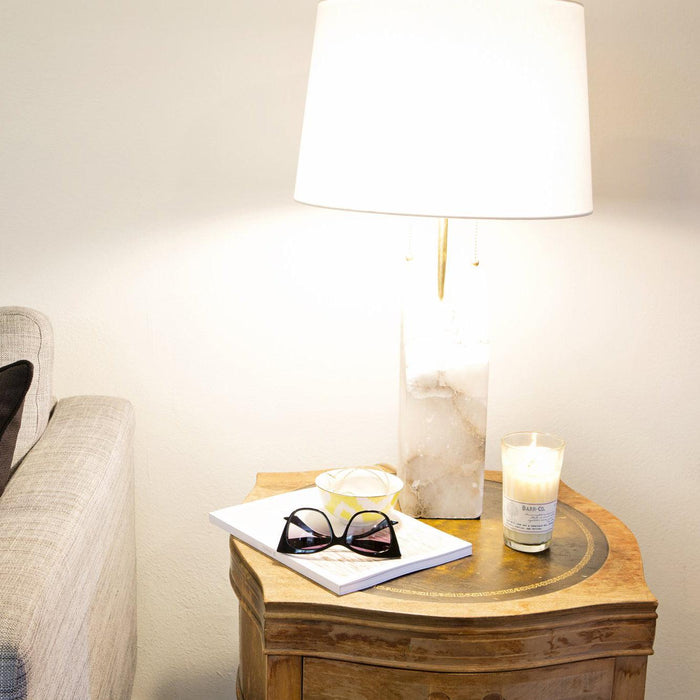 Raw Alabaster Table Lamp - Simprolos