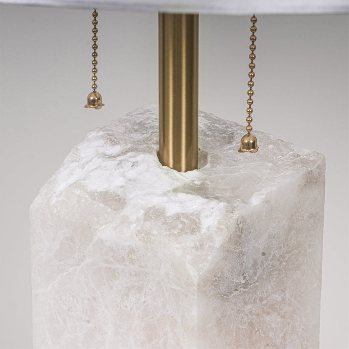 Raw Alabaster Table Lamp - Simprolos