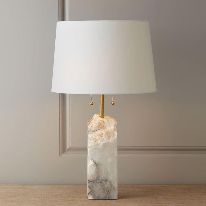 Raw Alabaster Table Lamp - Simprolos