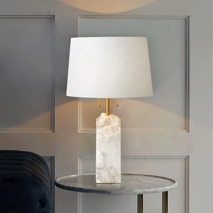 Raw Alabaster Table Lamp - Simprolos