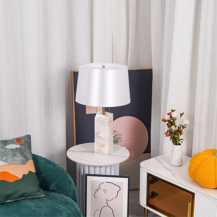 Raw Alabaster Table Lamp - Simprolos