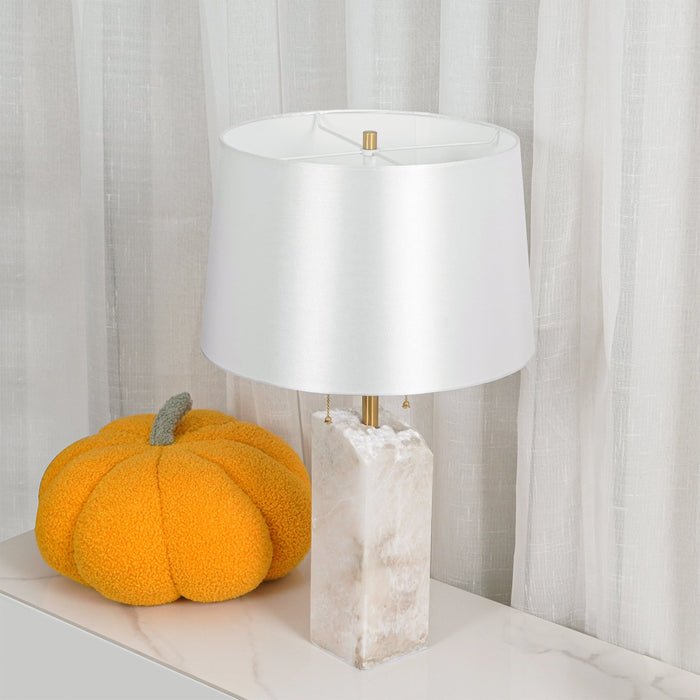 Raw Alabaster Table Lamp - Simprolos