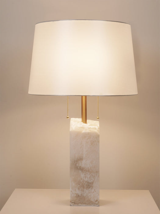 Raw Alabaster Table Lamp - Simprolos