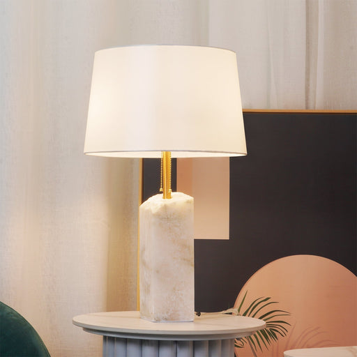 Raw Alabaster Table Lamp - Simprolos