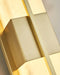 Rectangular Alabaster Brass Wall Sconce - Simprolos
