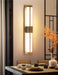 Rectangular Alabaster Brass Wall Sconce - Simprolos