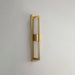 Rectangular Alabaster Brass Wall Sconce - Simprolos