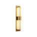 Rectangular Alabaster Brass Wall Sconce - Simprolos