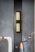 Rectangular Alabaster Brass Wall Sconce - Simprolos