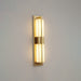 Rectangular Alabaster Brass Wall Sconce - Simprolos