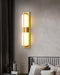 Rectangular Alabaster Brass Wall Sconce - Simprolos