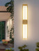 Rectangular Alabaster Brass Wall Sconce - Simprolos