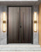 Rectangular Alabaster Brass Wall Sconce - Simprolos