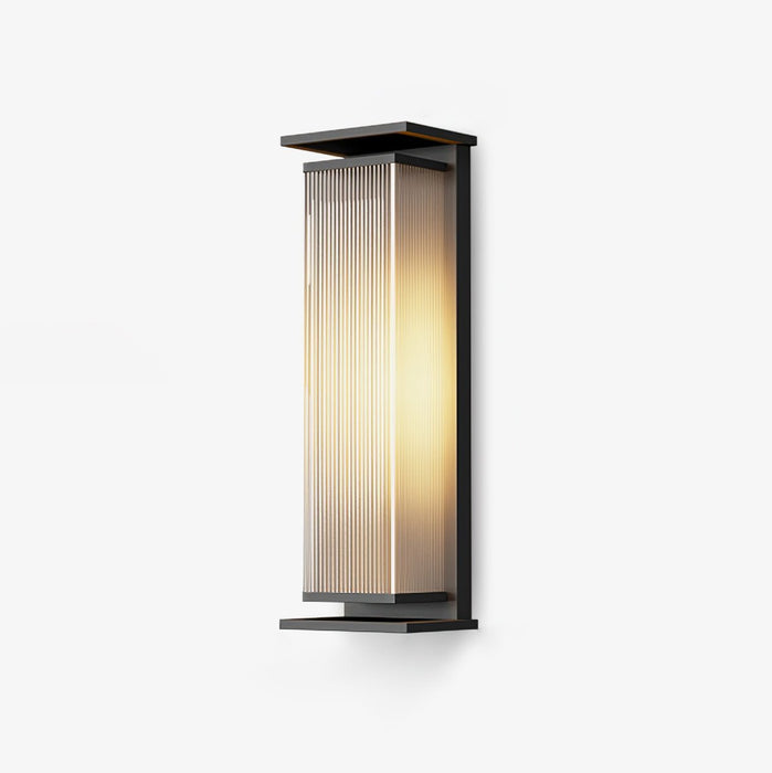 Rectangular Box Solar Outdoor Wall Lamp - Simprolos
