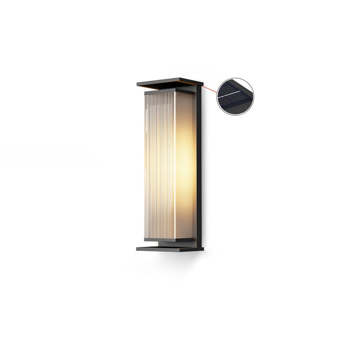 Rectangular Box Solar Outdoor Wall Lamp - Simprolos