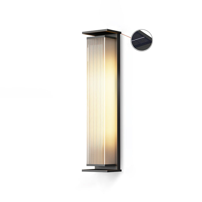 Rectangular Box Solar Outdoor Wall Lamp - Simprolos