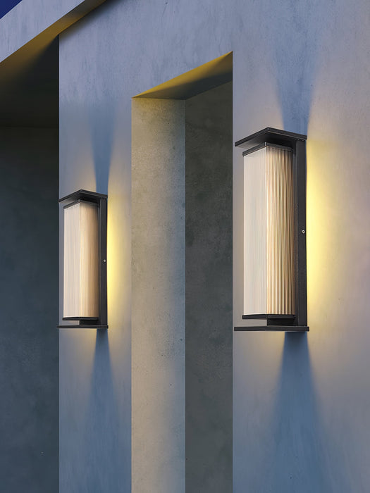 Rectangular Box Solar Outdoor Wall Lamp - Simprolos
