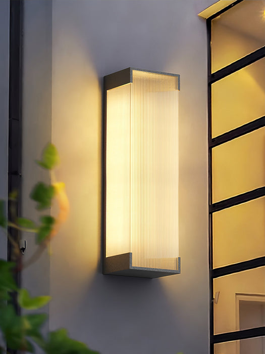 Rectangular Solar Outdoor Wall Light - Simprolos