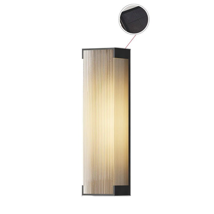 Rectangular Solar Outdoor Wall Light - Simprolos