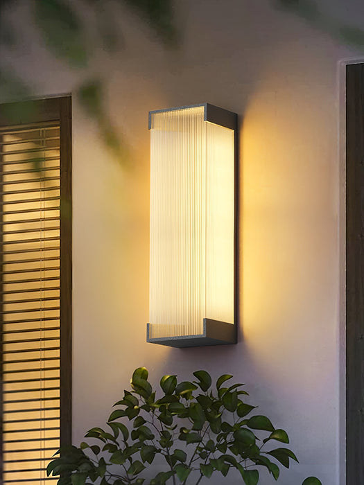 Rectangular Solar Outdoor Wall Light - Simprolos