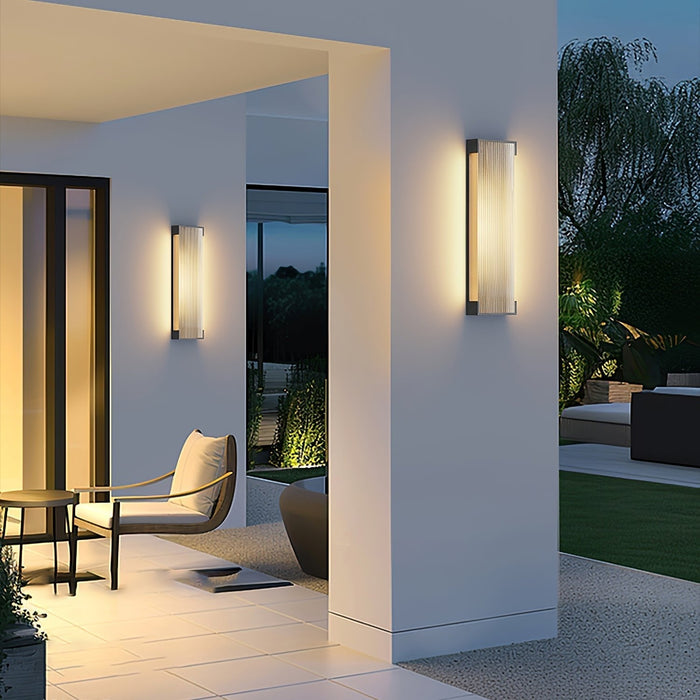 Rectangular Solar Outdoor Wall Light - Simprolos