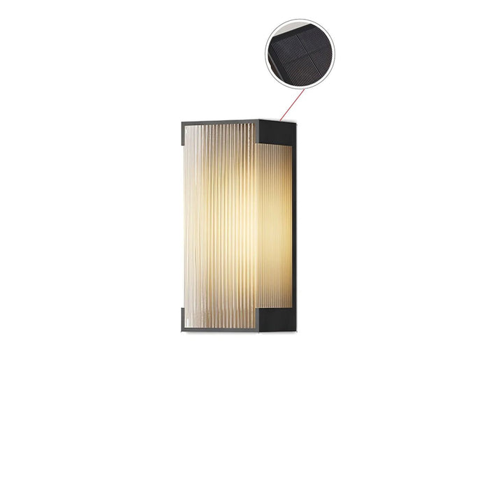 Rectangular Solar Outdoor Wall Light - Simprolos
