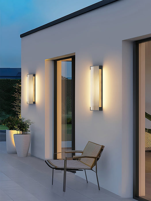 Rectangular Solar Outdoor Wall Light - Simprolos