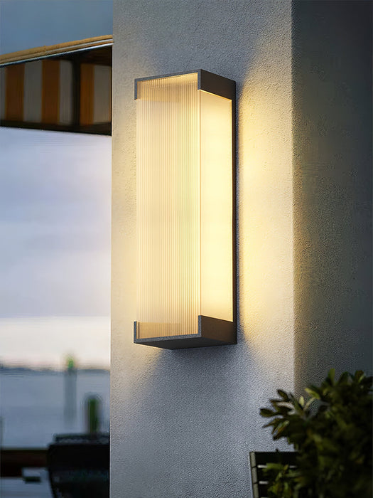 Rectangular Solar Outdoor Wall Light - Simprolos