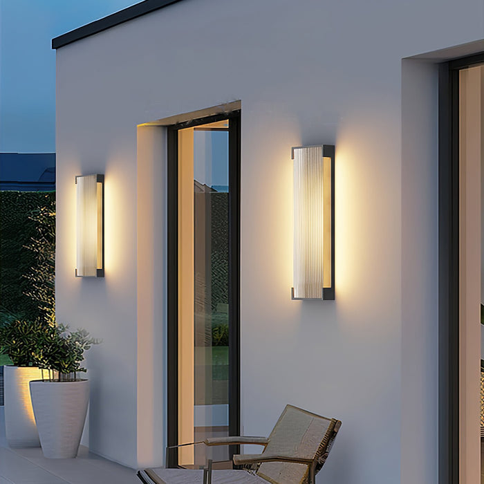 Rectangular Solar Outdoor Wall Light - Simprolos