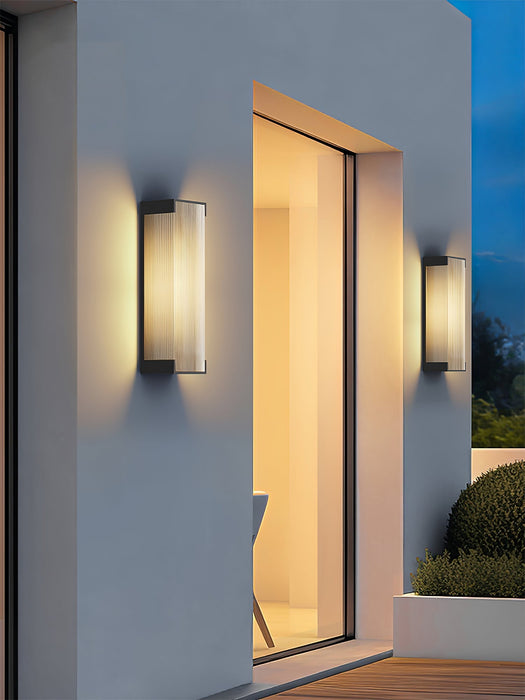 Rectangular Solar Outdoor Wall Light - Simprolos